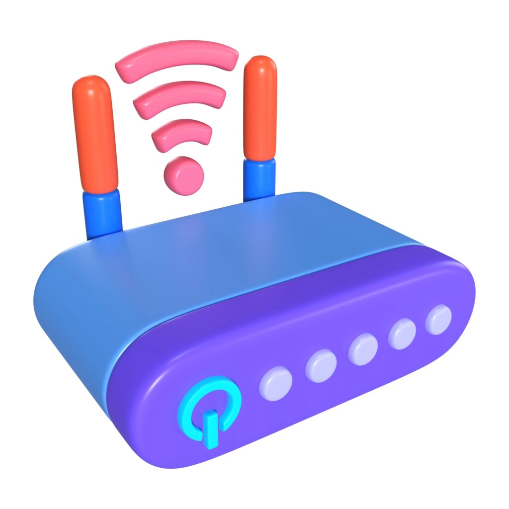 Router 3D Illustration Icon