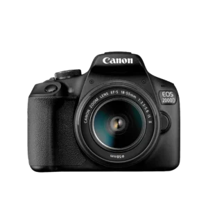 Canon EOS 2000D DSLR Camera and EF-S 18-55 mm f/3.5-5.6 IS II Lens - Black