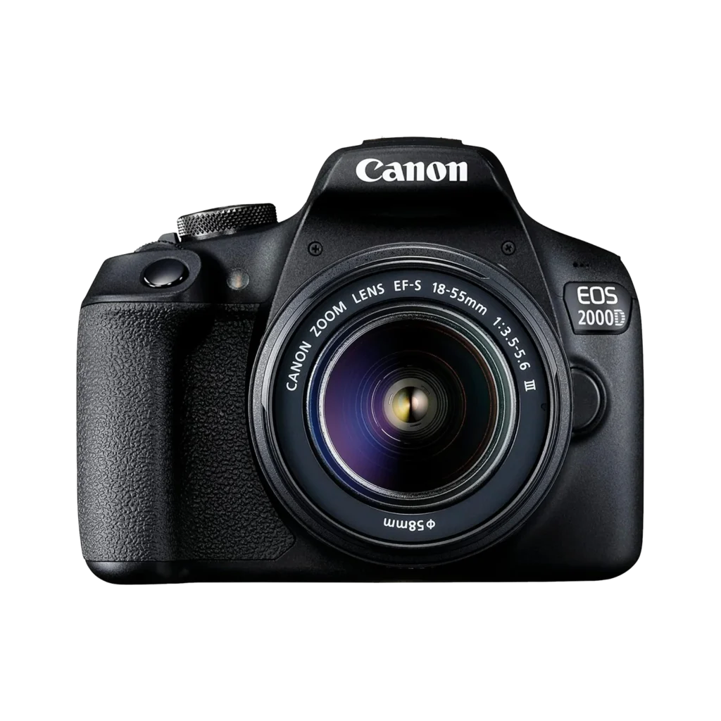 Canon EOS 2000D + EF-S 18-55mm III Lens - Black