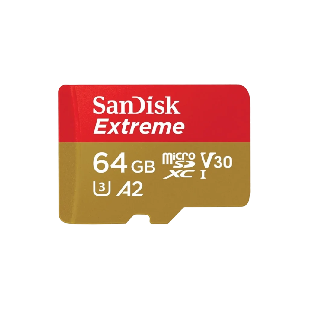 SanDisk 64GB Extreme microSDXC card +SD adapter, microSD card
