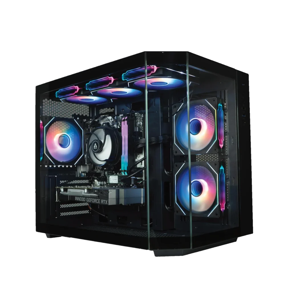 ionz Gaming PC AMD Ryzen 5 5500, RTX 3050 6GB Card, 16GB RAM 500GB SSD - Black