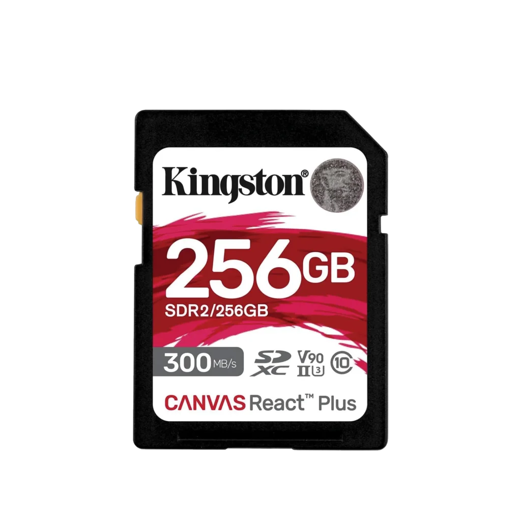 Kingston Canvas React Plus 256GB SDXC Memory Card