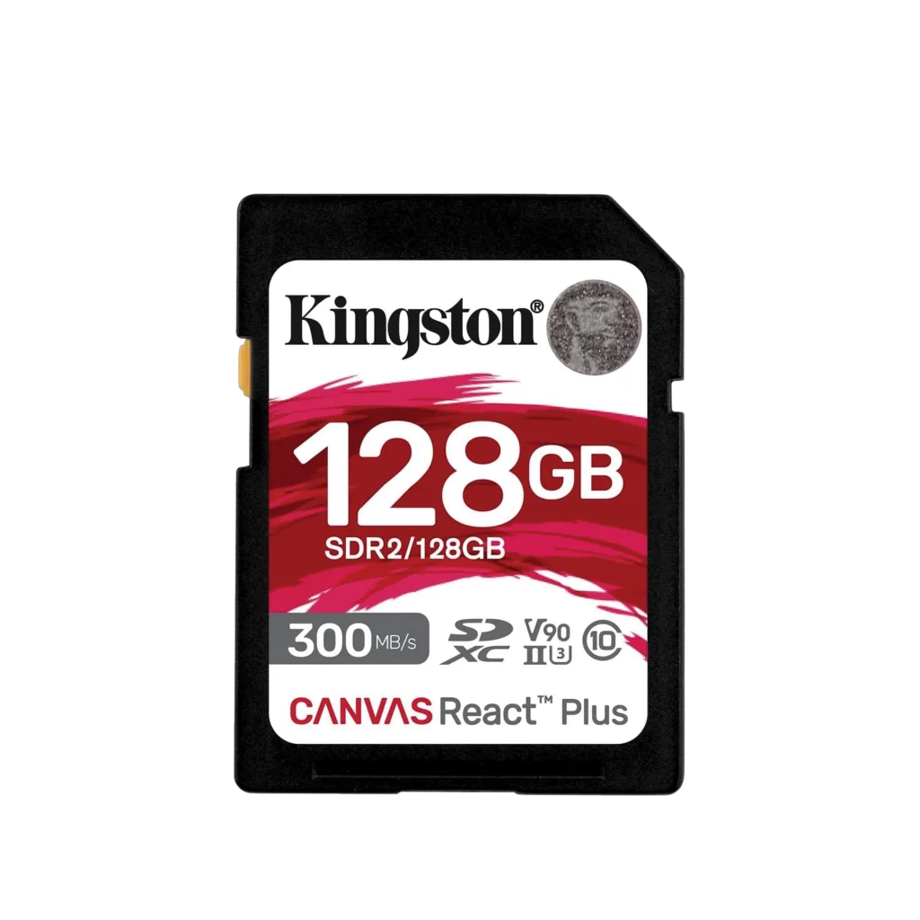 Kingston Canvas React Plus 128GB SDXC Memory Card