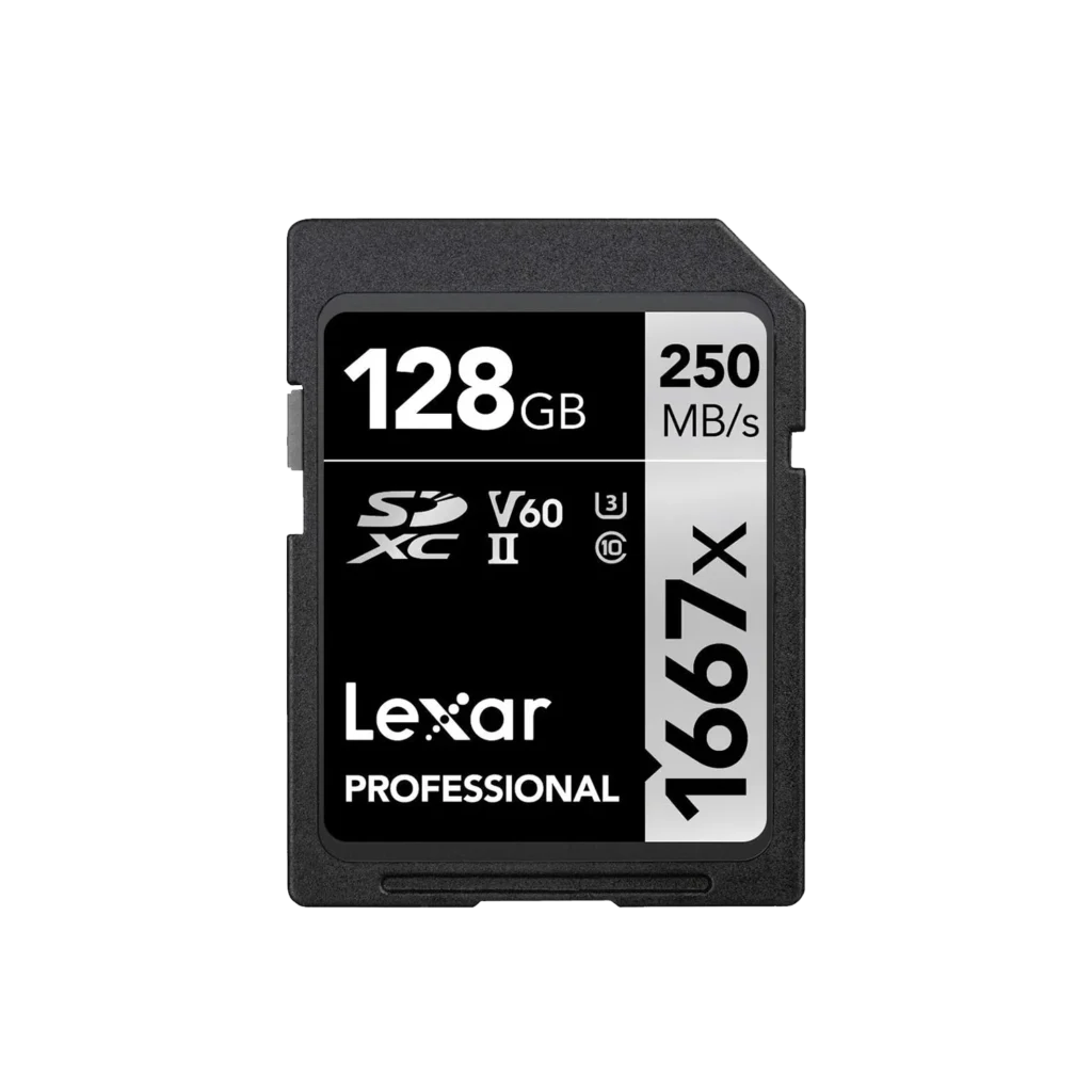 Lexar Professional 1667x SD Card 128GB, SDXC UHS-II