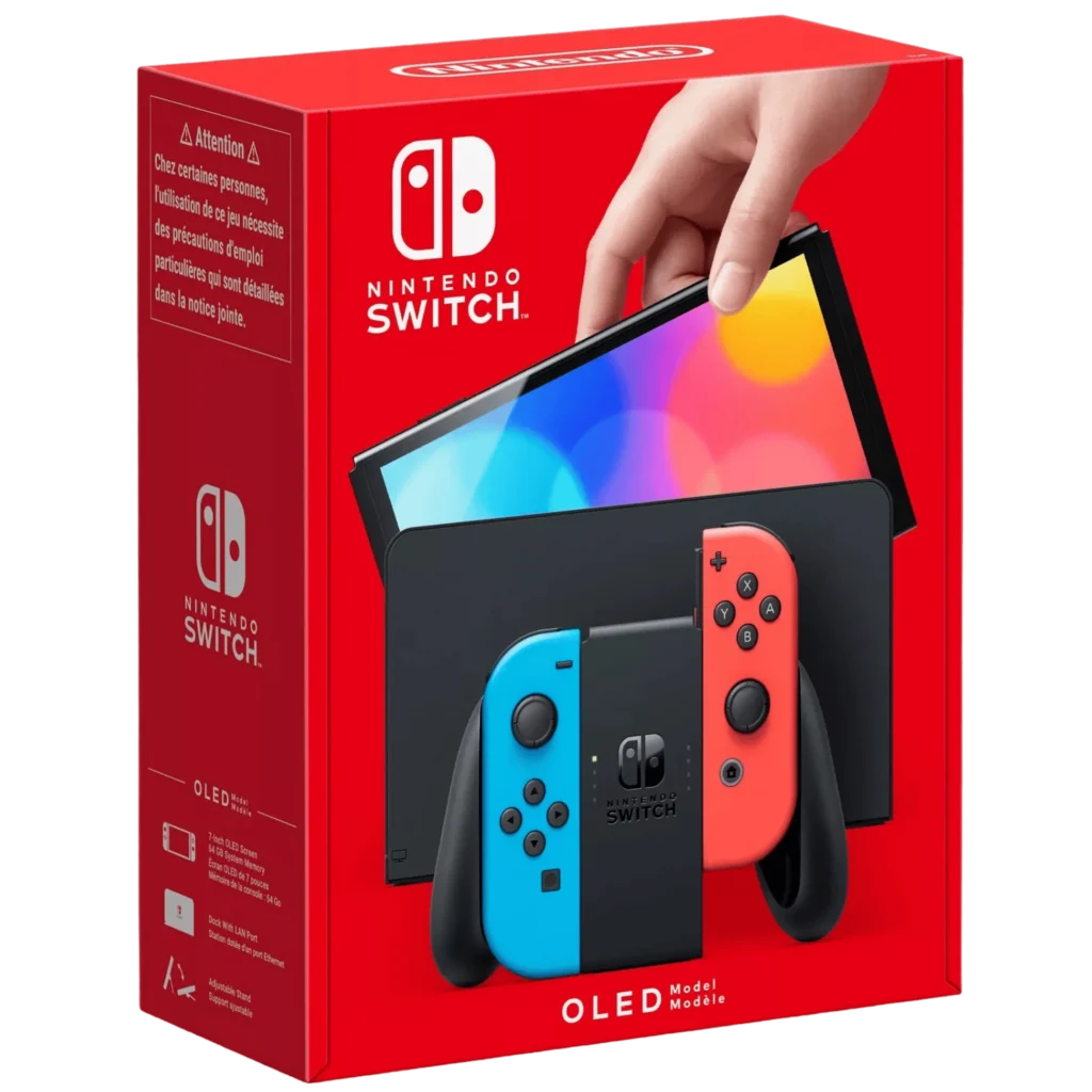 Nintendo Switch (OLED Model) - Neon Blue/Neon Red