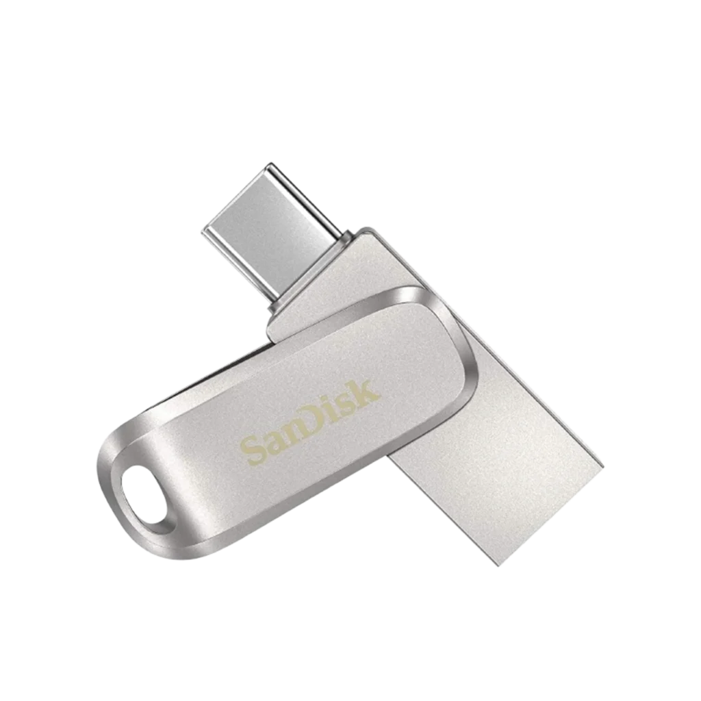 SanDisk 64GB Ultra Dual Drive Luxe USB Type-C Metallic Up to 150MB/s - Silver