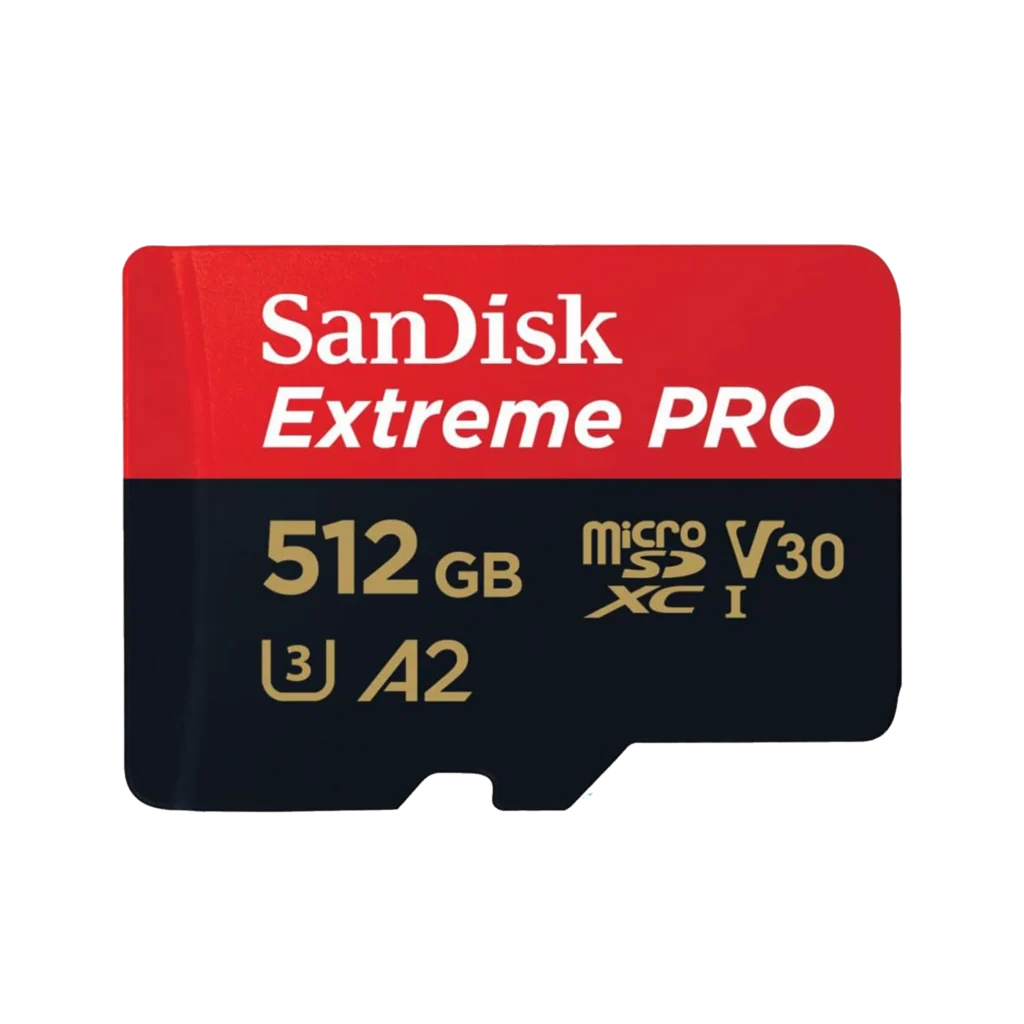 SanDisk 512GB Extreme PRO microSDXC card 200MB/s with A2 App - Black