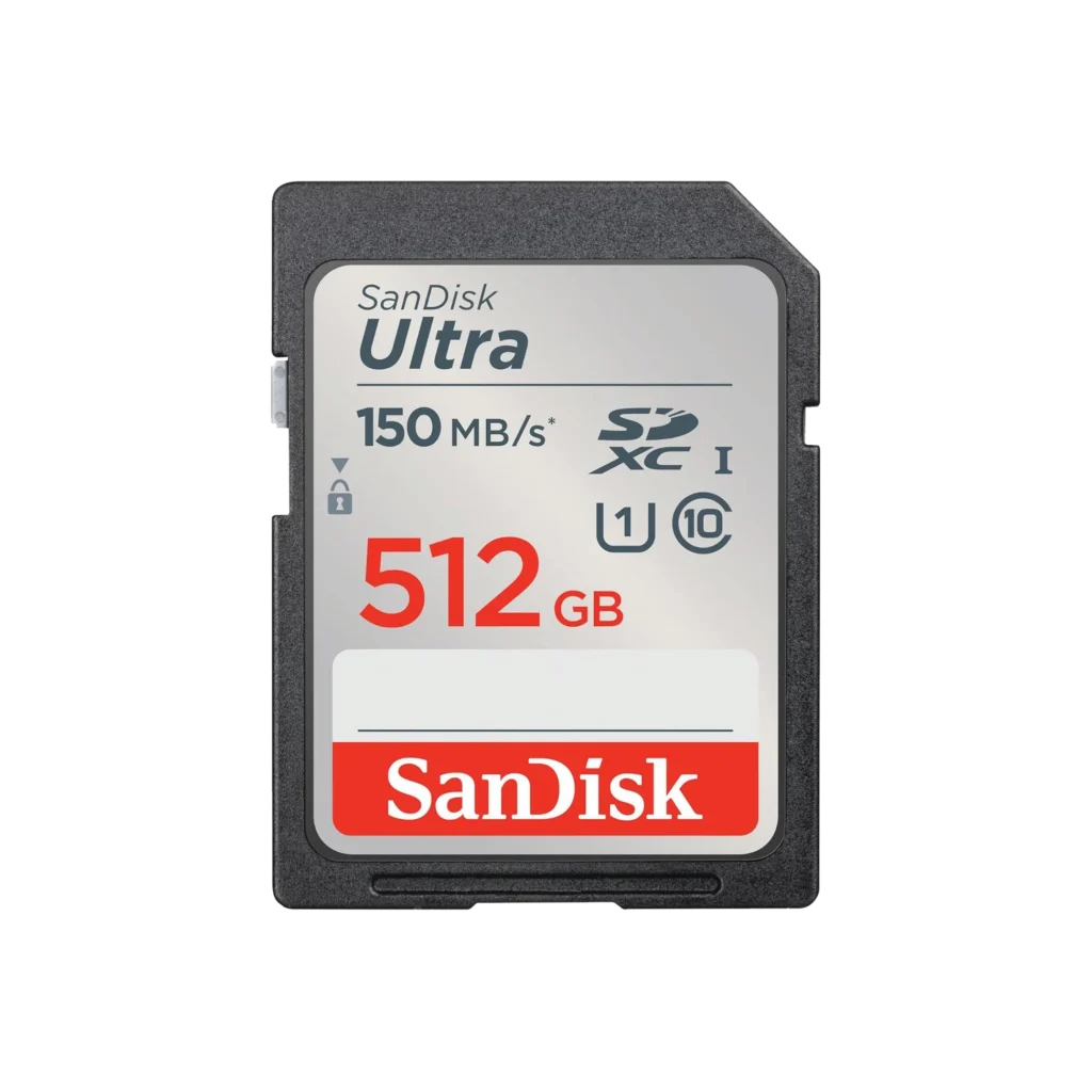 SanDisk 512GB Ultra SDXC Card 150MB/s