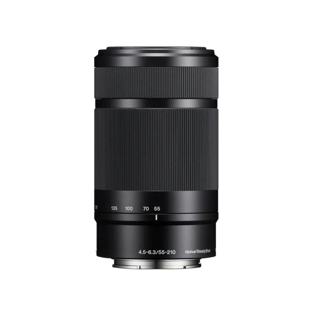 Sony SEL55210 E Mount APS-C 55-210 mm F4.5-6.3 Telephoto Zoom Lens - Black